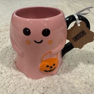 NWT halloween pink ghost mug